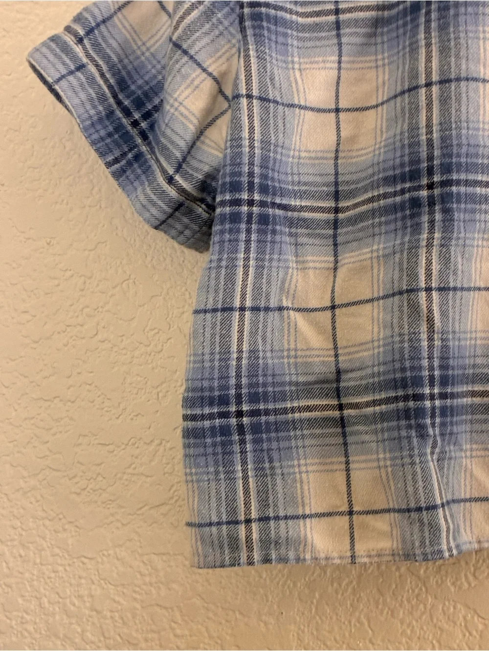 Hollister blue plaid